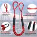 4 Pack Black&Red Bungee Dock Lines - Shock Absorb Dock Tie for Boat, PWC, Jet ski, Pontoon, Kayak, Canoe - 4-5.5 ft Mooring Rope - Watercraft Accessories - Buy Online on GoSupps.com