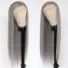 Lovestory Long Straight Gray Synthetic Lace Front Wig - 22-24 inch, 180 Density - Heat Resistant Natural Hair Wig for Women - Buy Online on GoSupps.com