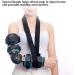 JOEBO Hinged Elbow Brace - Adjustable Stainless Steel Arm Orthosis for Injury Recovery | Breathable Support & Fixation Sling for Right Arm (Blue - Buy Online on GoSupps.com