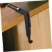 Cabilock 4pcs Metal Cabinet Hooks Peg Hooks Clothes Hangers Cabinet Hanger Hanging Hook Mirror Heavy 8.00X7.00X1.20CM Black - Buy Online on GoSupps.com