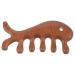 Healvian Fish-Shaped Massage Comb Set - 4-Piece Wooden Scalp Massager & Broad Tooth Comb for Comfort | Ideal for Scalp Care & Breastfeeding - Buy Online on GoSupps.com