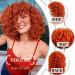 Short Loose Curly Wig for Black Women | Synthetic Natural Half Wig in Ginger (Orange) - Buy Online on GoSupps.com