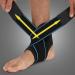 Unisex Adjustable Ankle Support Brace - Soft Compression Wrap for Injury Recovery & Stability - Buy Online on GoSupps.com