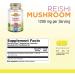 Nature's Herbs Reishi Mushroom 1200 mg - 100 Vegetarian Capsules for Immunity & Wellness - Buy Online on GoSupps.com