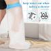 Sumifun Waterproof Extra Large Leg Cast Cover - Adult Shower Protector with Non-Slip Padding - Buy Online on GoSupps.com
