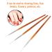 3 Piece Nail Art Brush Set - Beginner Marbling Tools for Smooth Operation | International Shipping - Buy Online on GoSupps.com