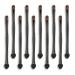 10pcs Makeup Brush Eye Shadow Applicator Beauty Tools for Double-Headed Brush Black Pole Eyelashes Cosmetic Tool