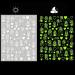 Nail Art Decoration Slider DIY Nails Decals Face Abtract Luminous 3D Nail Sticker Flower Design(CY-039)