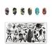 FRCOLOR 4Pcs Nail Stamping Plate Set - Halloween & Christmas Nail Art Templates Scrapers & Stamps for DIY Nail Art - Buy Online on GoSupps.com