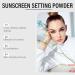  G n rique Sunscreen Setting Powder 8g Mineral Brush Face Powder Natural Makeup Finish Long-Lasting Oil Control Breathable Sunblock Women Beach Travel Use - Buy Online on GoSupps.com