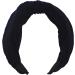 Topkids Accessories Wide Velvet Knot Alice Bands Adult Women Hair Accessories for Women Hair Bands for Women Thick Headband Womens Headbands Head Bands Adult Women Wide Headbands (Black) Black 1 - Buy Online on GoSupps.com