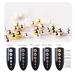 0.6mm Mini Stainless Steel Nail Beads - Gun Grey Rose Gold Caviar DIY Tool for Nail Art Decorations - 6 Sizes - Gold Color - Buy Online on GoSupps.com