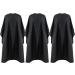 Black Waterproof Hair Salon Cape 59x47 Inch Pack of 3 - Professional Barber Cape with Metal Snap Closure for Adults - Water Resistant Hairdressing Cape - Buy Online on GoSupps.com