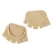 1 Pair Toe Cover High Heels Forefoot Socks Ball of Foot Cushions Heelless Socks Metatarsal Sleeve Pads Forefoot Pads Toe Cover Liners Toe Topper Liner Socks Half Toe Socks Women's Khaki Size 1