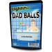Dad Balls Bath Bombs XL - Funny Men's Bath Fizzers - Handcrafted Black & Blue Marbled Design - 2 pk - Buy Online on GoSupps.com