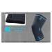 Knee Brace - Nylon Knit Knee Support & Pads for Running & Basketball | Size M - Comfort & Protection - Buy Online on GoSupps.com