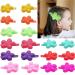 100pcs Color Mini Hair Clips for Little Girls - Flower Style Hairpins - Buy Online on GoSupps.com