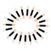 VINTORKY 20pcs Women Eyeshadow Brush Professional Double- End Eyeshadow Brushes Eye Shadow Sponge Applicator