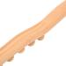 Beech Wood 60cm Massage Roller with Wavy Handle & 10 Points for Back and Whole Body Relaxation | International Shipping Available - Buy Online on GoSupps.com