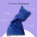 Lavender Microwave Heating Pad for Neck and Shoulders - Hot/Cold Therapy Wrap for Pain Relief - Weighted Bean Bag with Flaxseed, Buckwheat & Lavender - Buy Online on GoSupps.com