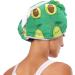 Funny Avocado Hair Drying Towels - 2 Pack Microfiber Hair Turbans for Women | Curly Hair Towels for Fast Drying - Buy Online on GoSupps.com