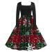 Hanxiulin Christmas dress ladies sweatshirt hoodover hoodie christmas blouse dresses autumn winter narrow rock ladies retro classy Christmas casual jumper dress long arm hoodie AG l
