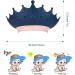 RosewineC Crown Shape Baby Shower Cap - Adjustable Eye and Ear Protection for Kids (Blue) - Buy Online on GoSupps.com