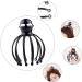 Fomiyes Portable Head & Hand Massage Device | Manual Scalp & Back Scratch Tool with Steel Ball - 18x14.5cm Black - Buy Online on GoSupps.com