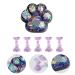 Lurrose Nail Art Tools Kit - Cat Claw Palette Polish Holder & Acrylic Practice Stand - Blue Fluorescent Manicure Design Essentials - Buy Online on GoSupps.com