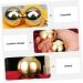 Clispeed 4-Piece Brass Massage Ball Set | Gymnastics Hand & Foot Exercise | Relaxing Massage Balls for Stress Relief - Buy Online on GoSupps.com