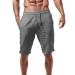 Fabric pants men short and shorts-linen-in-house pants n set linen shorts men s linen pants men long business short pants men summer linen linen pants men light summer pants long a1-gray s