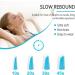 5 Pairs of Ultra Soft Foam Earplugs 38dB SNR for Sleeping, Snoring & Events by Lysian (Blue/White) - Buy Online on GoSupps.com