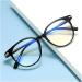 Buy Retro KY959 Oval Myopia Glasses Frame for Women - Stylish 0.50 Transparent Blue Large Frame - Buy Online on GoSupps.com