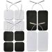 TENS Unit Replacement Pads - Compatible with AUVON and TENS 7000 Unit - Durable Self-Adhesive Electrodes Pads Combo 12 Pcs 2X 2 and 2X 4 Latex-Free for Lower Back and Multiple Pain Relief