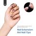 Beetles Gel Nail Tips Refill Pack - Almond Medium Shape 200pcs Size 5 Gelly Tips - Buy Online on GoSupps.com