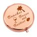 Girls Weekend Gifts Beach Lover Gift Compact Makeup Mirror for Sister Girls Friends Travel Gifts for Women Girls Getaway Gifts Bachelorette Party Gift Folding Makeup Mirror Christmas Birthday Gifts