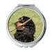 Mirror makeup mirror Cocker Spaniel Dog Plays Meadow Batons Animal Pocket Mirror portable mirror