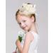 Z&X Ladies Fascinator - Elegant Wedding Derby Hat with Feather & Flower - Sinamay Pillbox Cocktail Tea Party Headband - One Size A-Beige - Buy Online on GoSupps.com