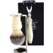 Premium Men's Shaving Brush & Wet Care Set | Razor & Stand Included - Perfect Gift for Grooming - Buy Online on GoSupps.com