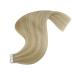 Youngsee Tape In Extensions - Real Hair Blond & Gold Highlights | Invisible Skin Weft | 35cm | 50g | #16/25 & #P16/22 - Buy Online on GoSupps.com