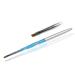Design French brush for UV gel with slanted edge in turquoise RM Beautynails