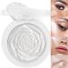 evpct Pearl White Silver Face Highlighter Makeup White Shimmer Glitter Diamond Sparkly Highlighters Makeup Eyeshadow Palette Powder for Face Body Cheek Skin inner corner Eye Highlighter Makeup 01 01 Pearl White 0.1 Ounce (Pack of 1)