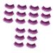 POPETPOP 9 Pairs Fake Eyelashes Dreses Purple Mascara Flash Halloween Eyelashes Clothing Magnetic Suite