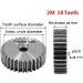 Buy MKSIWSA 2m 18 Teeth Cylindrical Carbon Steel Spur Gear | High-Quality 2 Mod 18Teeth Sprocket for Transmission - International Shipping Available - Buy Online on GoSupps.com
