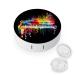Contact Lens Case Colorful Piano Keyboard Music Note Portable Travel Contact Lens Box Contact Lens Storage Box