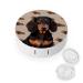 Contact Lens Case Dachshund Dog Portable Travel Contact Lens Box Contact Lens Storage Box