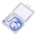 Hearing aid lanyard Sound Aid Protector Clip Transparent Sound Aid Clip A13 Fastening protection with blue HDO leash Anti Lost Rope Sound Amplifier EAR AIDS for Sound Amplifier M (Monaural)