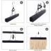 1 Set Of Hair Extension Rack 2 Black Hair Nets Wig Storage Bag Wig Storage Bag With Hook Black Wig Storage Bag Bracket - Buy Online on GoSupps.com
