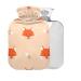Foxes Hot Water Bottle without BAP with Cover 2L Large Hot Water Bag for Pain Relief Back Pain Heat and Cold Therapy