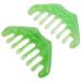 Beaupretty 2st massage comb with eight teeth scalp massage combination comb brush brush multifunctional tool Schaub tool massage plate meridian massage device face plank ladies beeswax